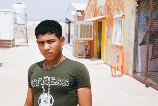 Syrian Refugee Teen Azraq, Canon A2 35mm Film